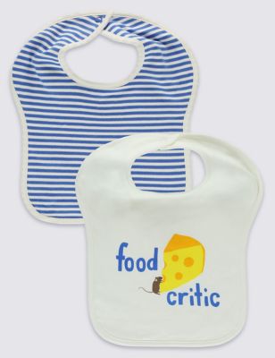 2 Pack Pure Cotton Bibs